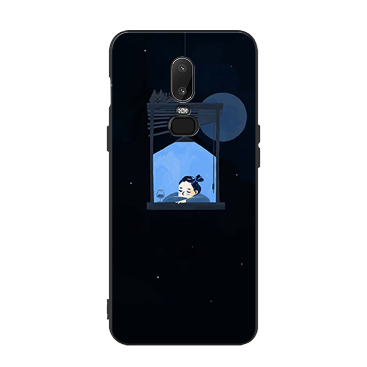 Étui Oneplus 6 Silicone Incassable Téléphone Portable, Coque Oneplus 6 Tout Compris Noir