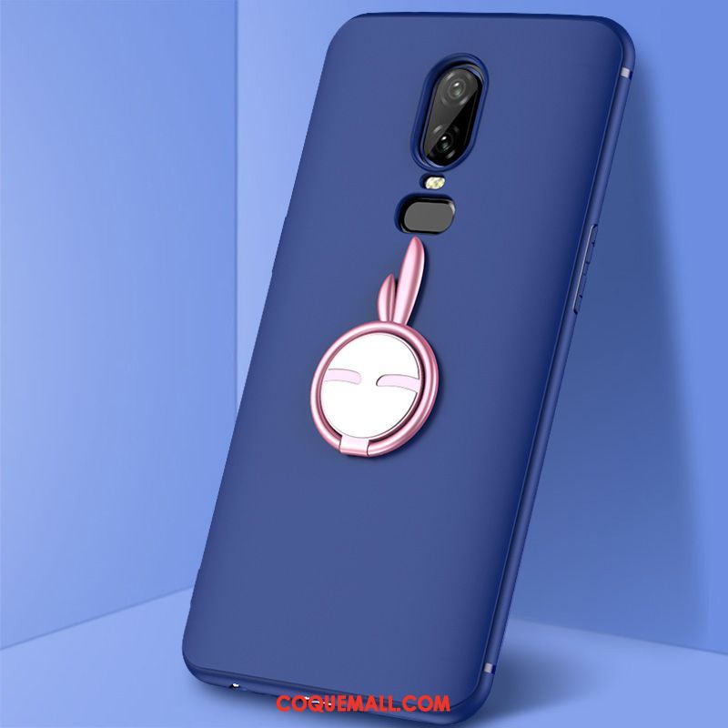 Étui Oneplus 6 Tout Compris Bleu Marin Incassable, Coque Oneplus 6 Téléphone Portable Support