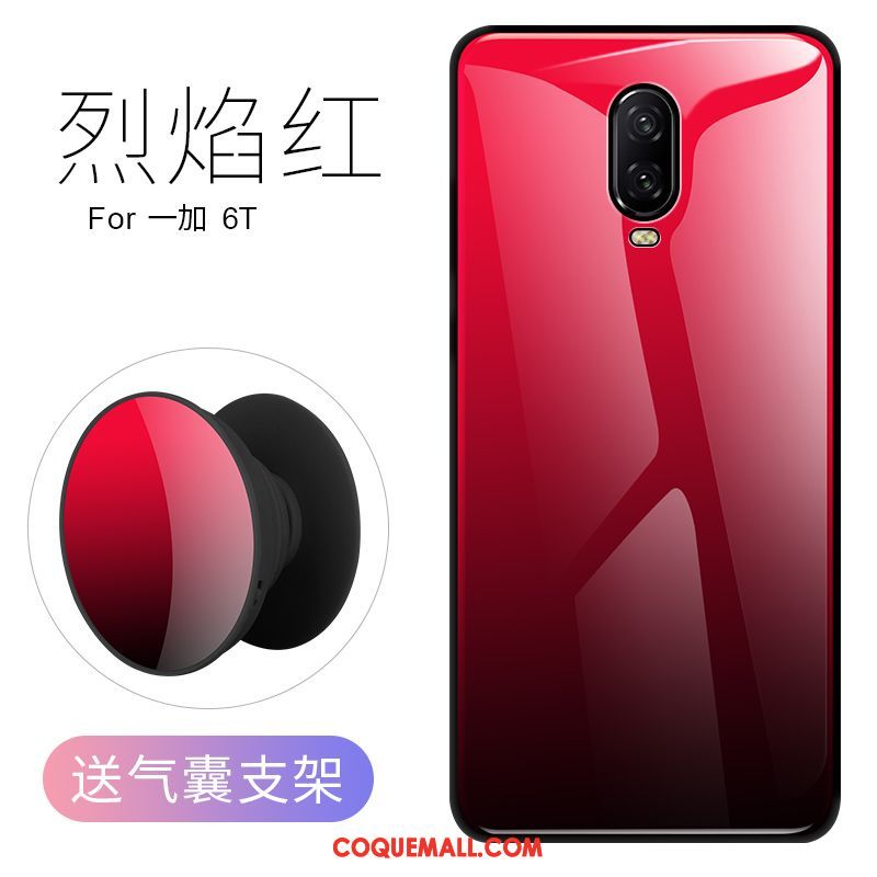 Étui Oneplus 6t Personnalité Nouveau Rouge, Coque Oneplus 6t Téléphone Portable Tendance