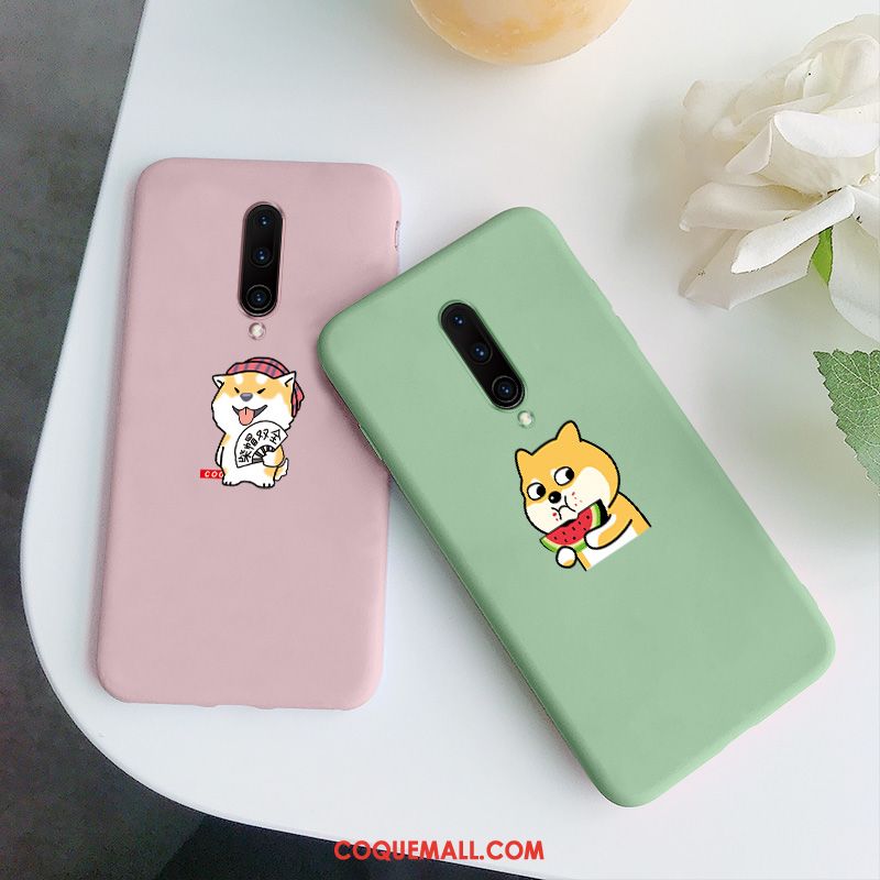 Étui Oneplus 7 Pro Vert Téléphone Portable Silicone, Coque Oneplus 7 Pro Personnalité Très Mince