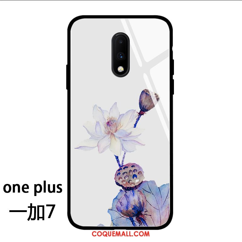 Étui Oneplus 7 Verre Art Nouveau, Coque Oneplus 7 Squid Style Chinois