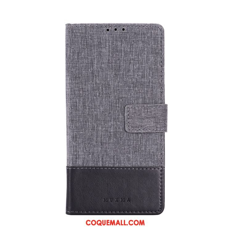 Étui Oneplus 7t Pro Carte Nouveau Noir, Coque Oneplus 7t Pro Toile Téléphone Portable