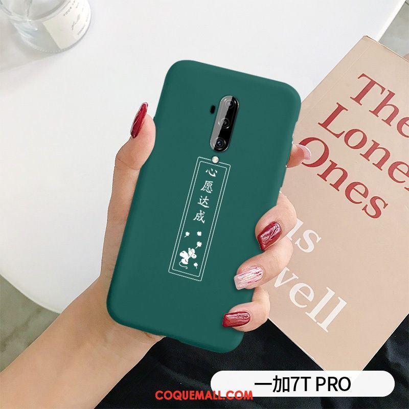 Étui Oneplus 7t Pro Créatif Silicone Cœur, Coque Oneplus 7t Pro Amoureux Téléphone Portable