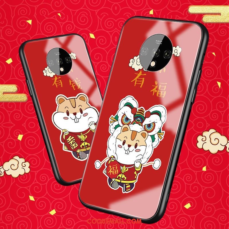 Étui Oneplus 7t Rat Grand Style Chinois, Coque Oneplus 7t Dessin Animé Tout Compris