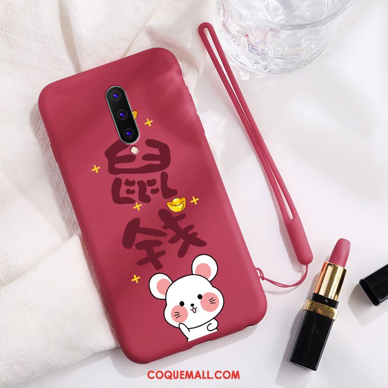 Étui Oneplus 8 Net Rouge Créatif Incassable, Coque Oneplus 8 Mode Amoureux