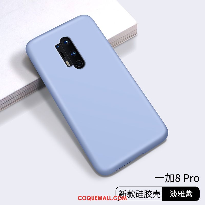 Étui Oneplus 8 Pro Protection Mode Bleu, Coque Oneplus 8 Pro Silicone Marque De Tendance