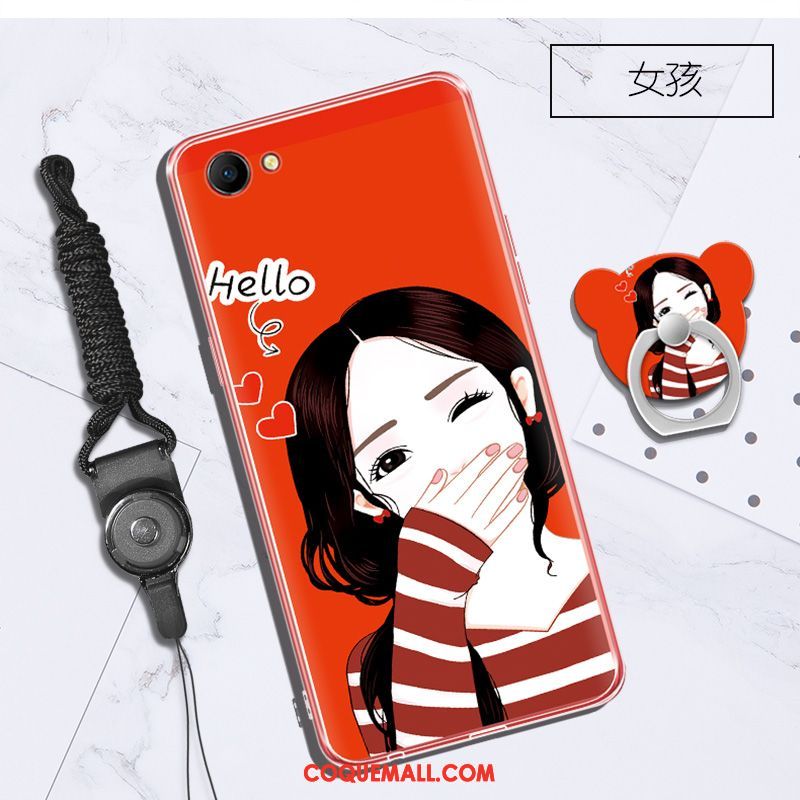 Étui Oppo A3 Rouge Téléphone Portable Protection, Coque Oppo A3 Ornements Suspendus Fluide Doux