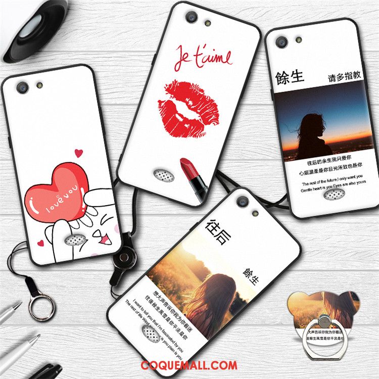 Étui Oppo A31 Protection Dessin Animé Fluide Doux, Coque Oppo A31 Incassable Blanc