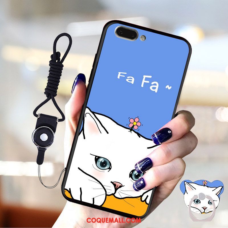 Étui Oppo A3s Fluide Doux Incassable Téléphone Portable, Coque Oppo A3s Nouveau Cou Suspendu