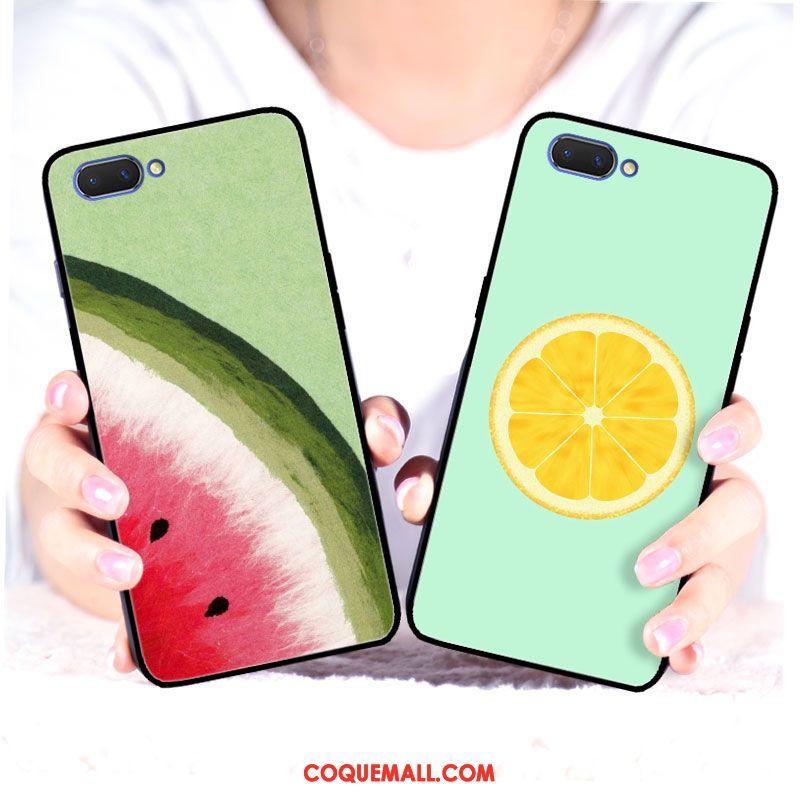 Étui Oppo A3s Téléphone Portable Simple Pastèque, Coque Oppo A3s Personnalité Fruit