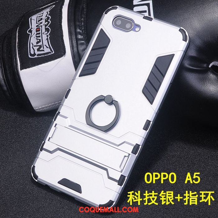 Étui Oppo A5 Difficile Incassable Téléphone Portable, Coque Oppo A5 Protection Fluide Doux