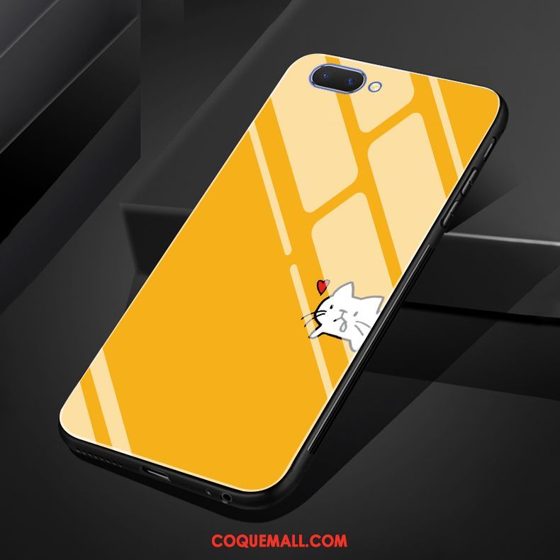 Étui Oppo A5 Mignonne Chat Créatif, Coque Oppo A5 Protection Fluide Doux