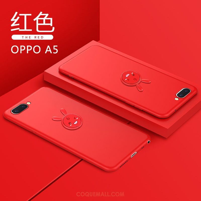 Étui Oppo A5 Ornements Suspendus Clair Marque De Tendance, Coque Oppo A5 Très Mince Dessin Animé