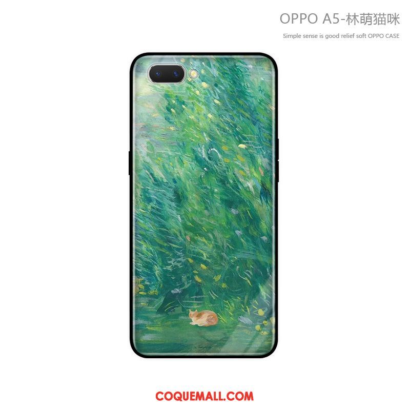 Étui Oppo A5 Tout Compris Clair Marque De Tendance, Coque Oppo A5 Incassable Fluide Doux