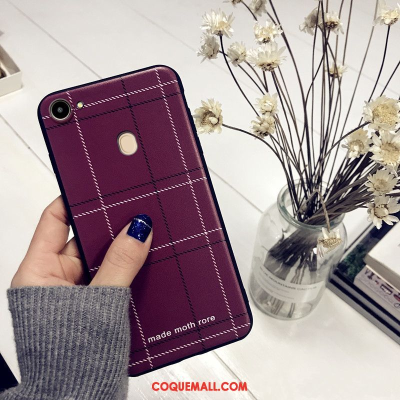 Étui Oppo A73 Créatif Violet Fluide Doux, Coque Oppo A73 Silicone Téléphone Portable