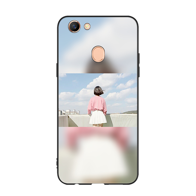 Étui Oppo A73 Fluide Doux Courte Ornements Suspendus, Coque Oppo A73 Incassable Noir