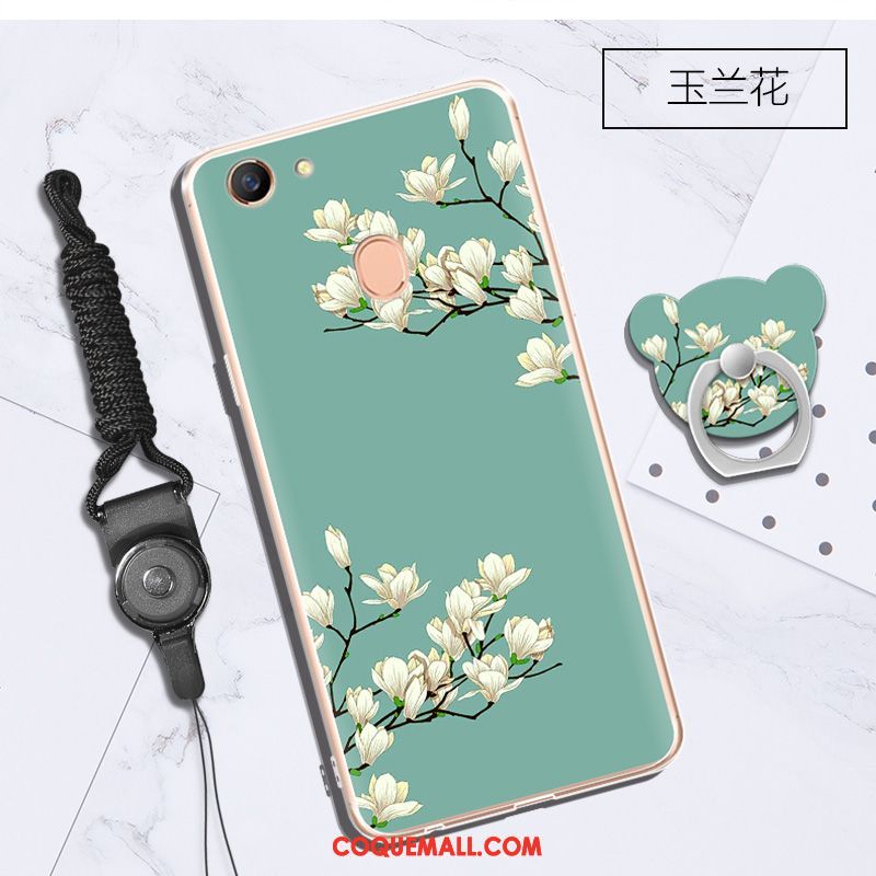 Étui Oppo A73 Incassable Fluide Doux Vert, Coque Oppo A73 Tout Compris Téléphone Portable