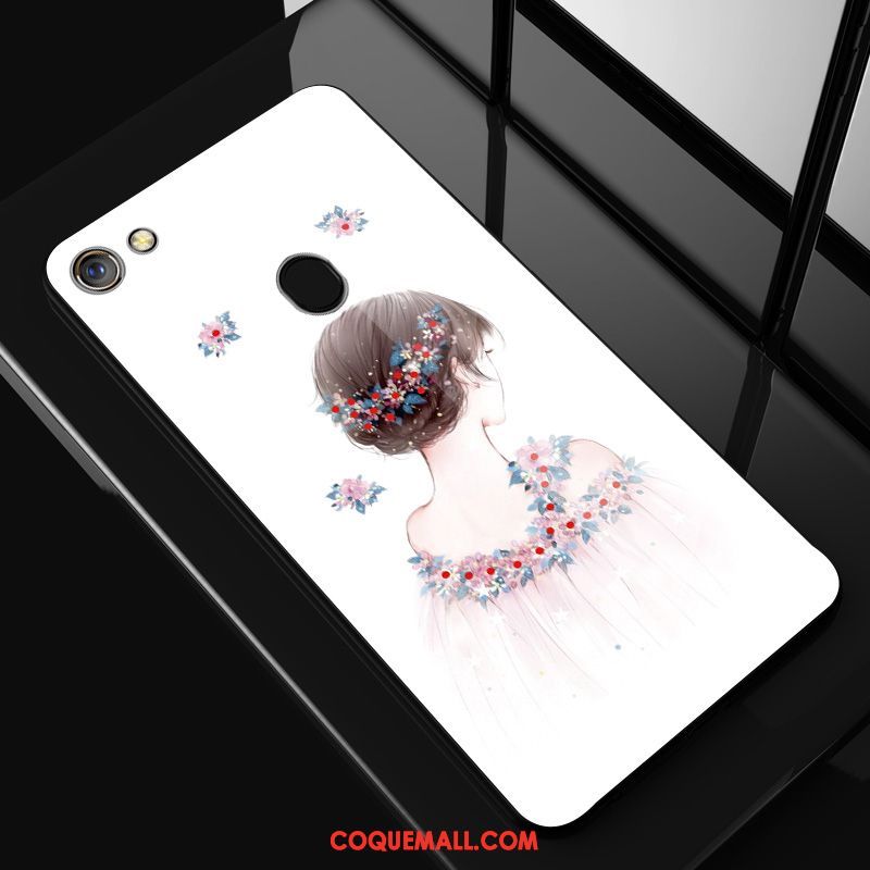 Étui Oppo A73 Mode Net Rouge Blanc, Coque Oppo A73 Incassable Dessin Animé