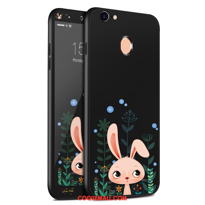 Étui Oppo A73 Noir Tout Compris Protection, Coque Oppo A73 Fluide Doux Incassable