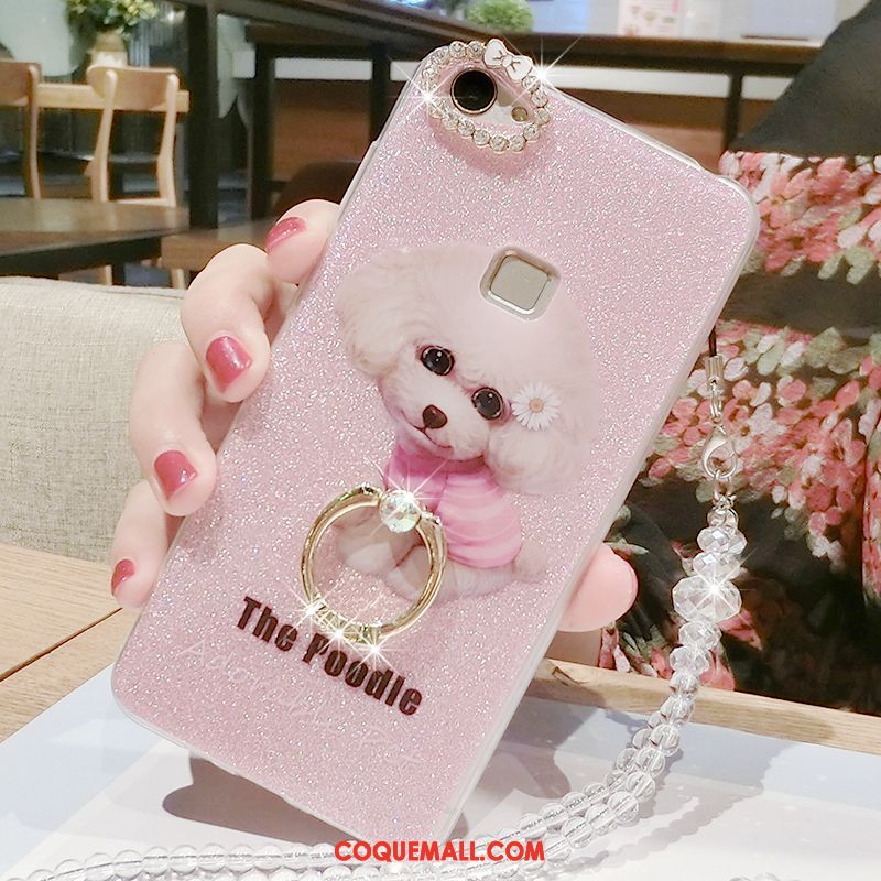 Étui Oppo A73 Rose Tout Compris Incassable, Coque Oppo A73 Tendance Téléphone Portable