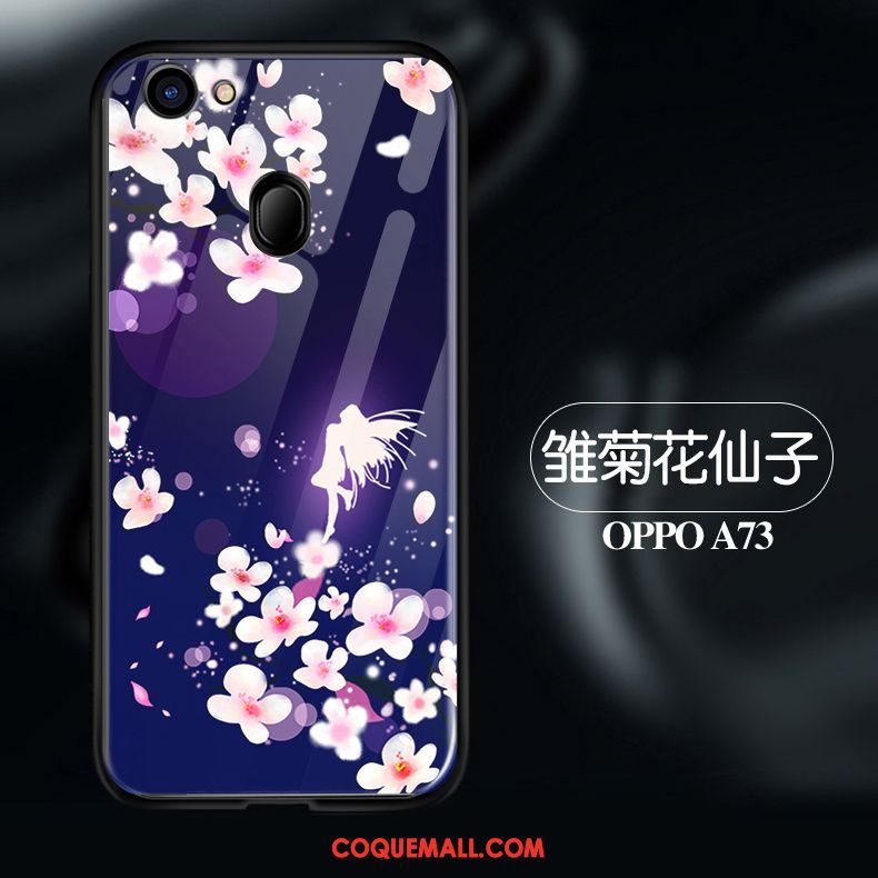 Étui Oppo A73 Tout Compris Délavé En Daim Silicone, Coque Oppo A73 Protection Violet