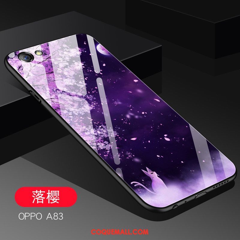 Étui Oppo A83 Cool Incassable Violet, Coque Oppo A83 Personnalité Téléphone Portable