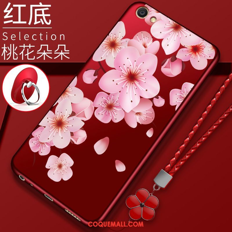 Étui Oppo A83 Fluide Doux Rouge Téléphone Portable, Coque Oppo A83