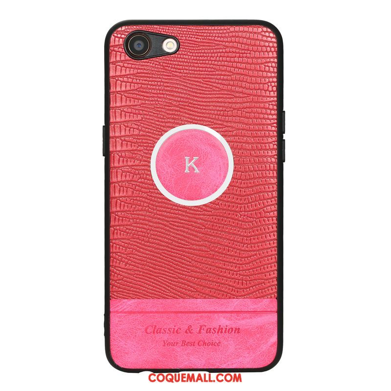 Étui Oppo A83 Fluide Doux À Bord Rouge, Coque Oppo A83 Incassable Téléphone Portable