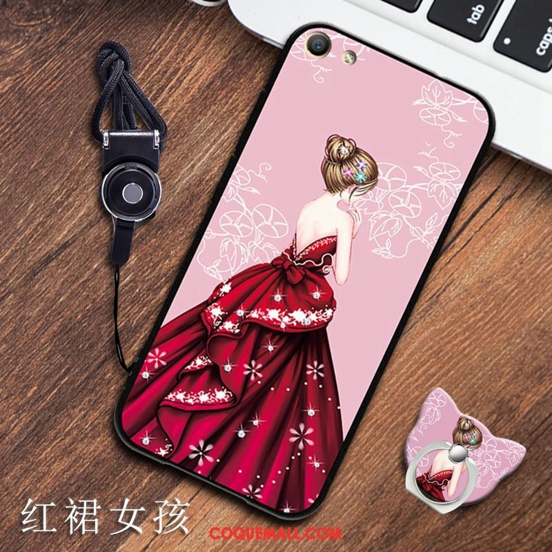 Étui Oppo A83 Protection Tendance Rose, Coque Oppo A83 Fluide Doux Incassable