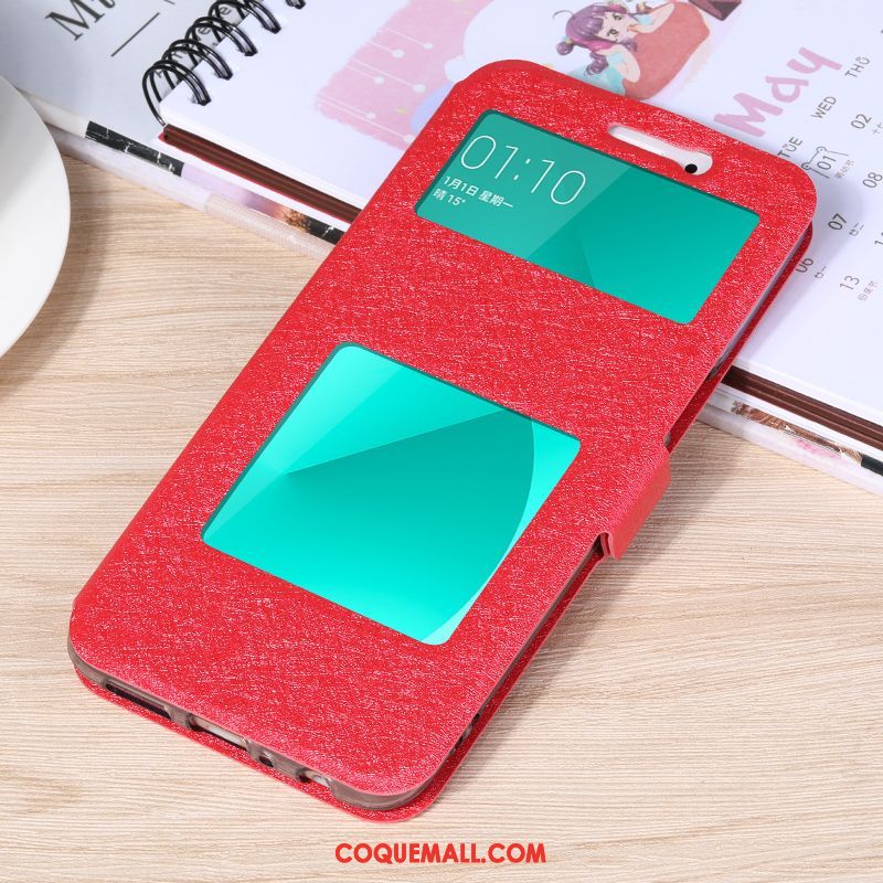 Étui Oppo A83 Rouge Téléphone Portable Incassable, Coque Oppo A83 Protection Silicone