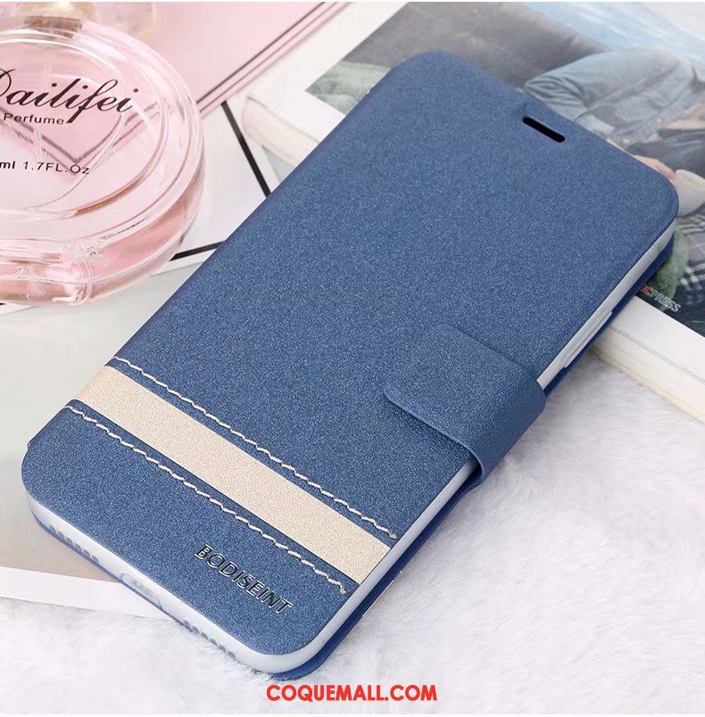 Étui Oppo A83 Tendance Téléphone Portable Tout Compris, Coque Oppo A83 Étui En Cuir Bleu Marin