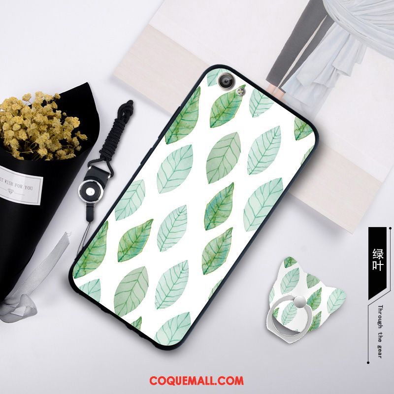 Étui Oppo A83 Vert Personnalité Ornements Suspendus, Coque Oppo A83 Fluide Doux Silicone