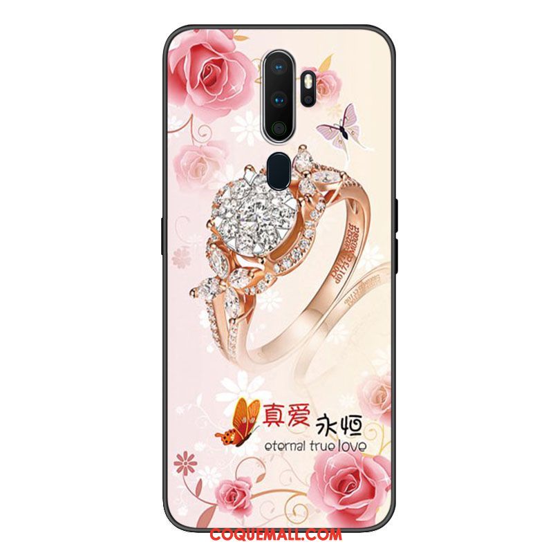 Étui Oppo A9 2020 Téléphone Portable Ornements Suspendus Frais, Coque Oppo A9 2020 Bordure Incassable