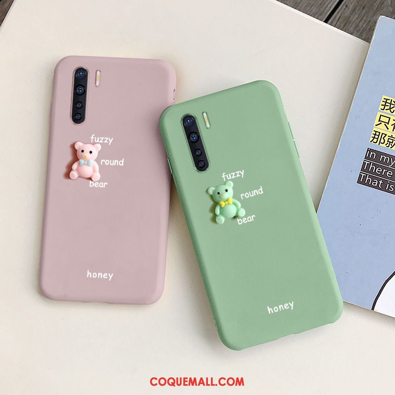 Étui Oppo A91 Dimensionnel Protection Tendance, Coque Oppo A91 Téléphone Portable Net Rouge