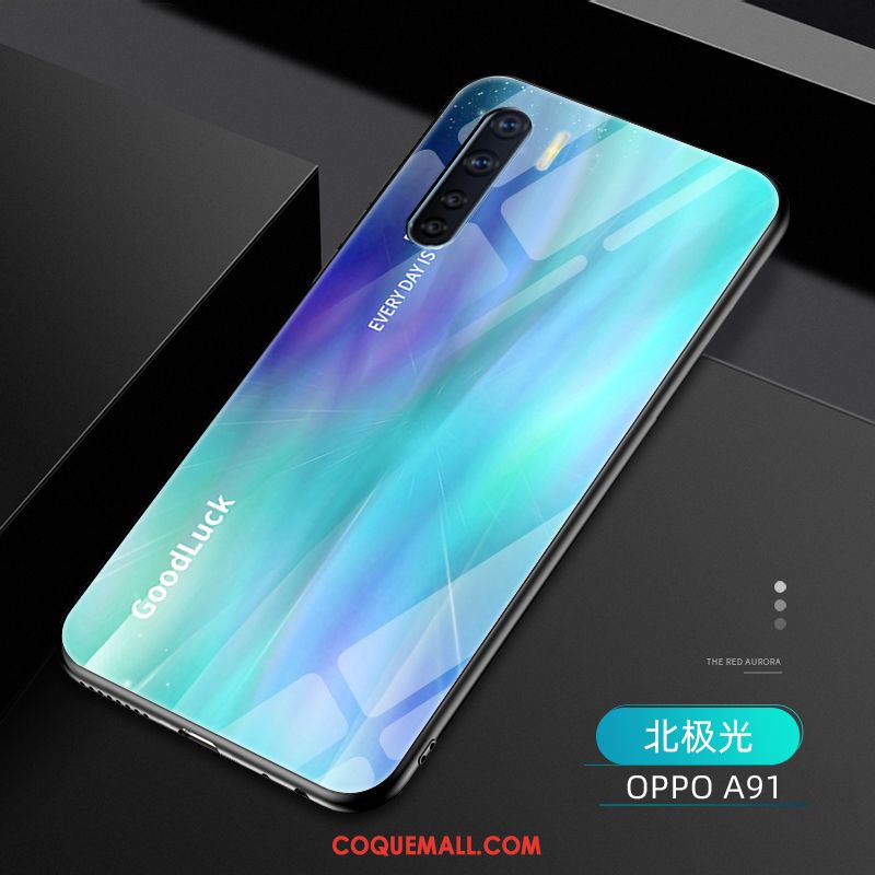 Étui Oppo A91 Incassable Dégradé Protection, Coque Oppo A91 Créatif Mode