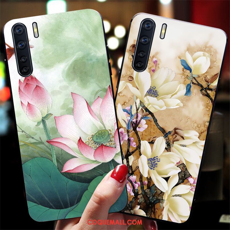 Étui Oppo A91 Marque De Tendance Téléphone Portable Style Chinois, Coque Oppo A91 Personnalité Silicone