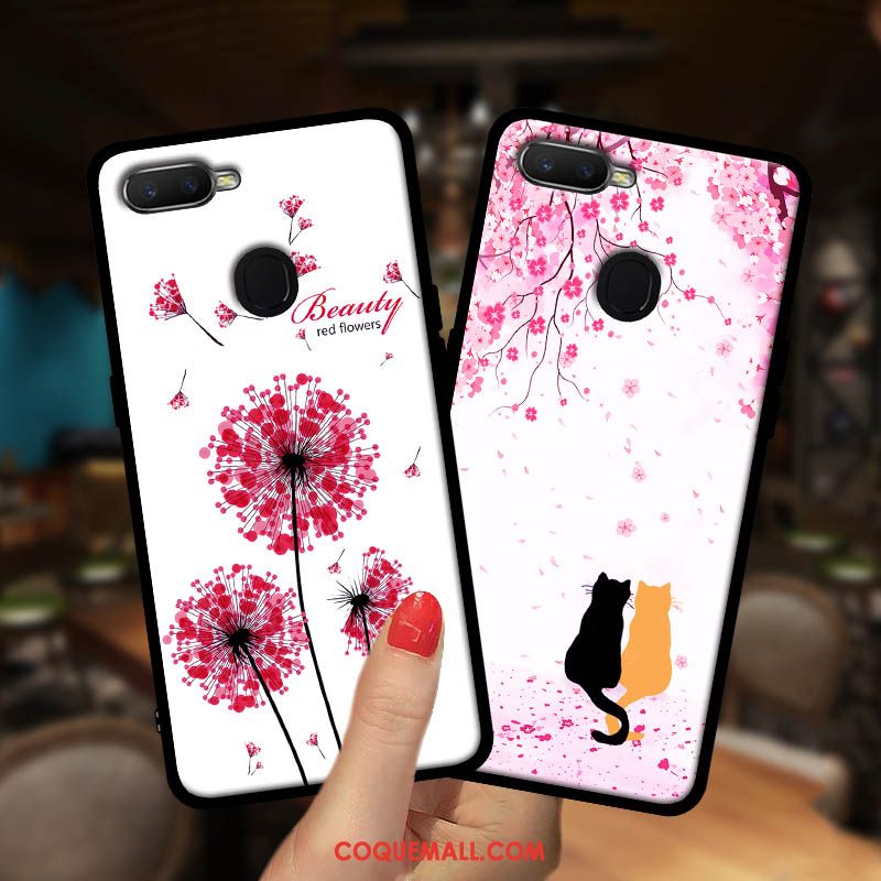 Étui Oppo Ax7 Dessin Animé Téléphone Portable Protection, Coque Oppo Ax7 Net Rouge Rose