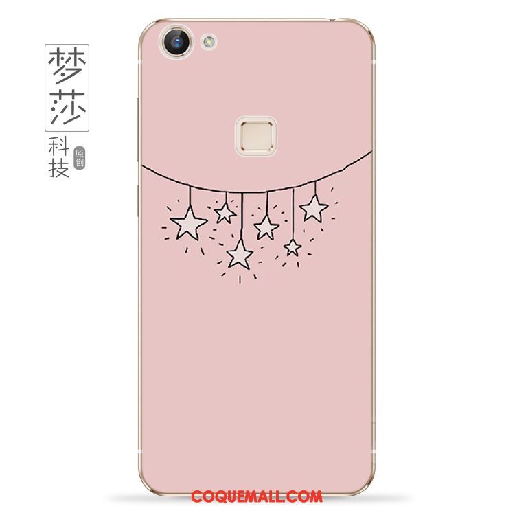 Étui Oppo F5 Petit Téléphone Portable Rose, Coque Oppo F5 Frais Fluide Doux