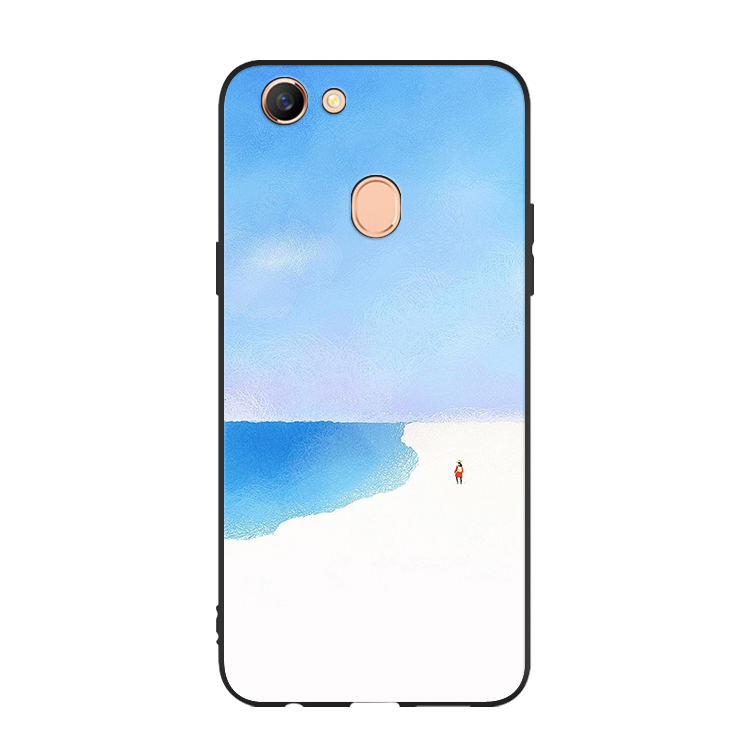 Étui Oppo F5 Youth Tout Compris Bleu Ornements Suspendus, Coque Oppo F5 Youth Incassable Silicone