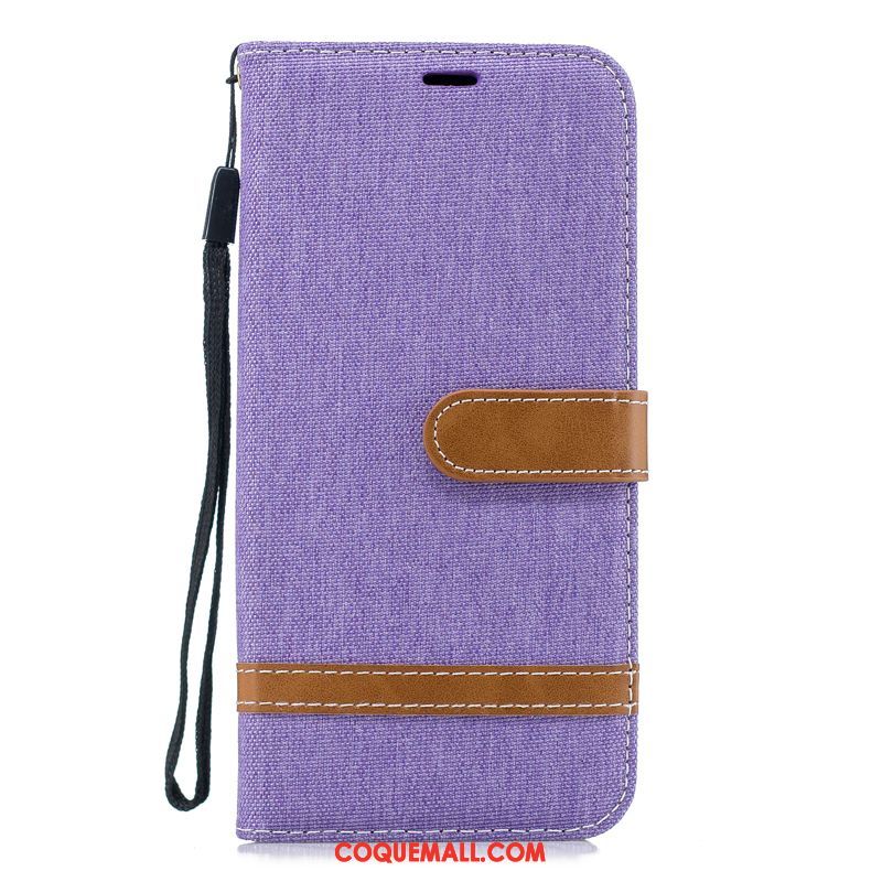 Étui Oppo F7 Youth Clair Personnalité Violet, Coque Oppo F7 Youth Téléphone Portable En Denim