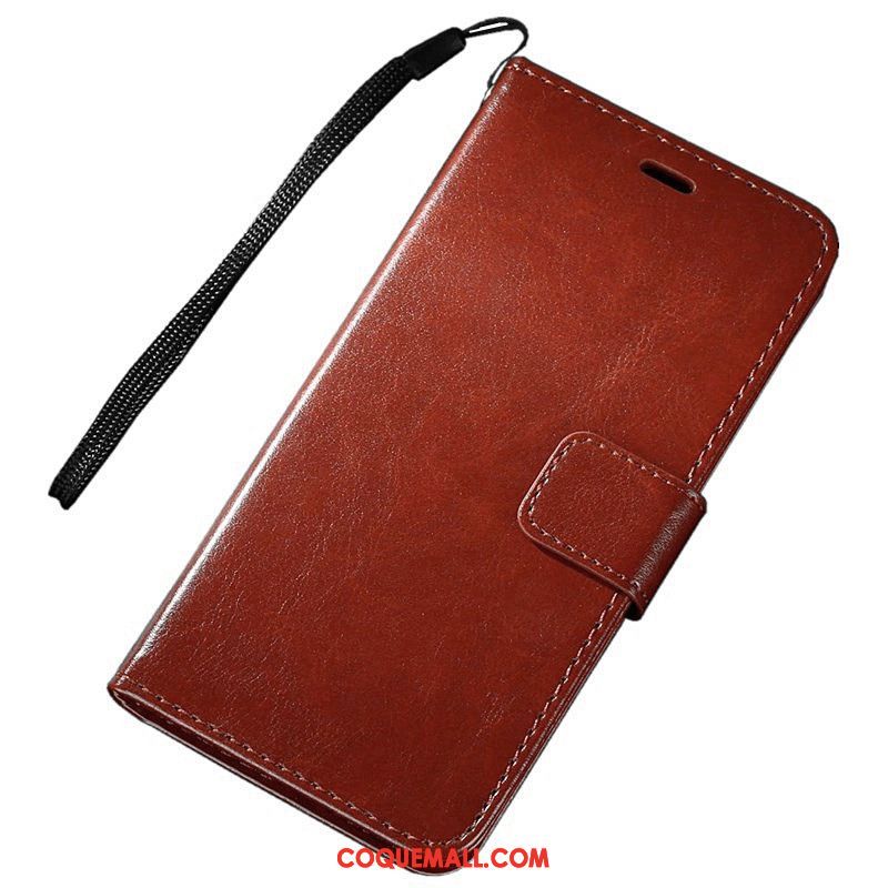 Étui Oppo F7 Étui En Cuir Portefeuille Carte, Coque Oppo F7 Protection Téléphone Portable Braun