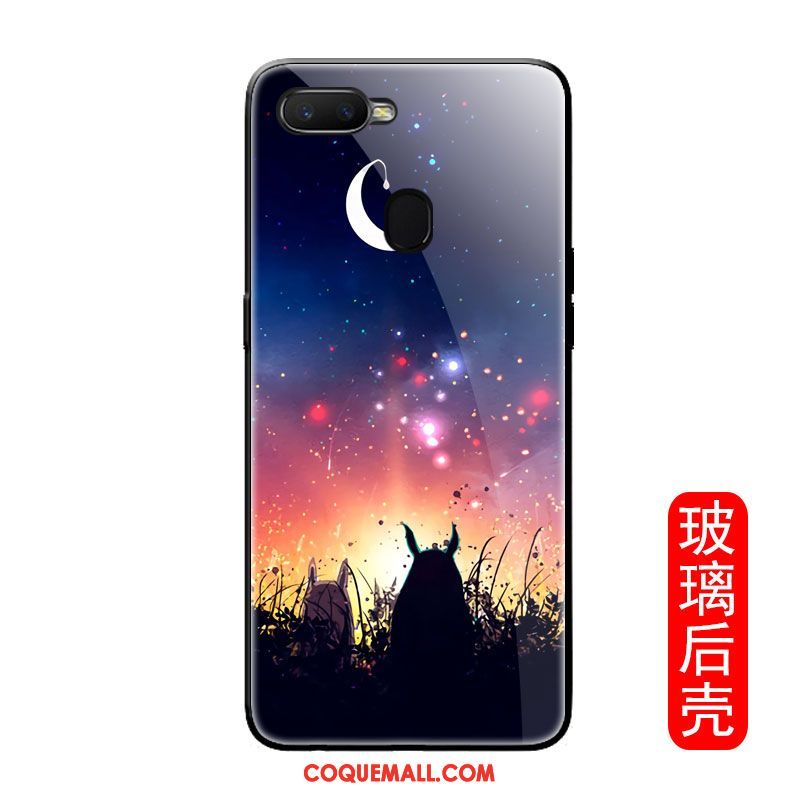 Étui Oppo F9 Starry Personnalité Dessin Animé Brillant, Coque Oppo F9 Starry Paysage Mois