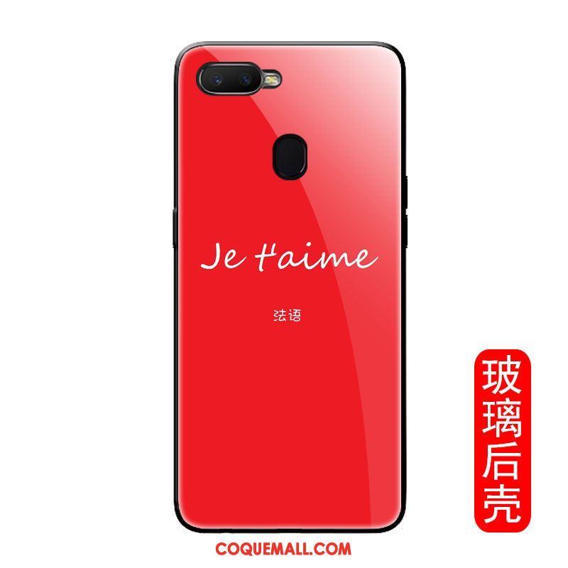 Étui Oppo F9 Starry Personnalité Incassable Verre, Coque Oppo F9 Starry Simple Téléphone Portable