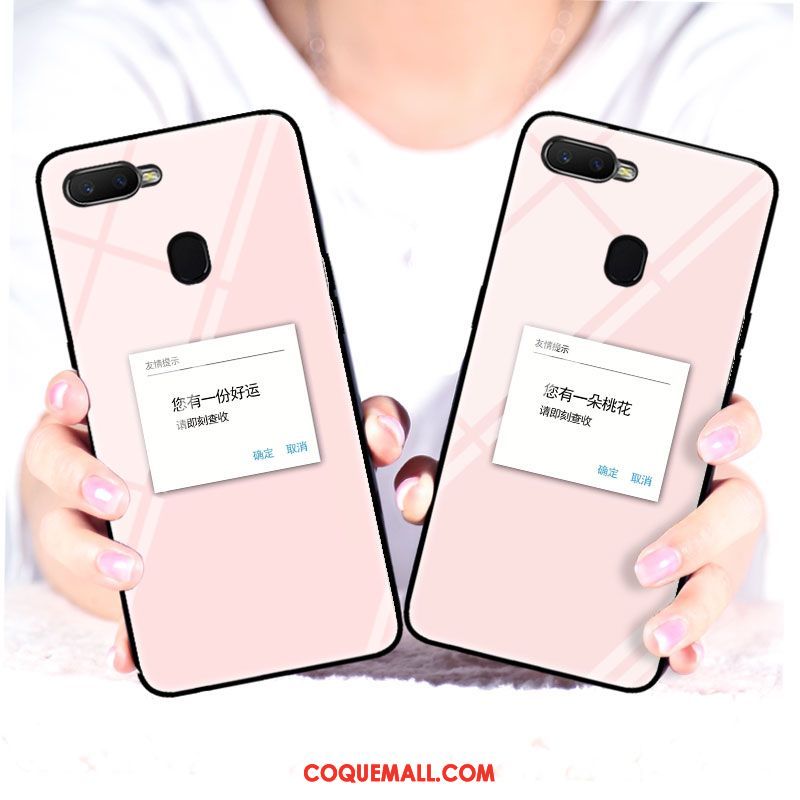 Étui Oppo F9 Starry Personnalité Silicone Verre, Coque Oppo F9 Starry Téléphone Portable Dessin Animé