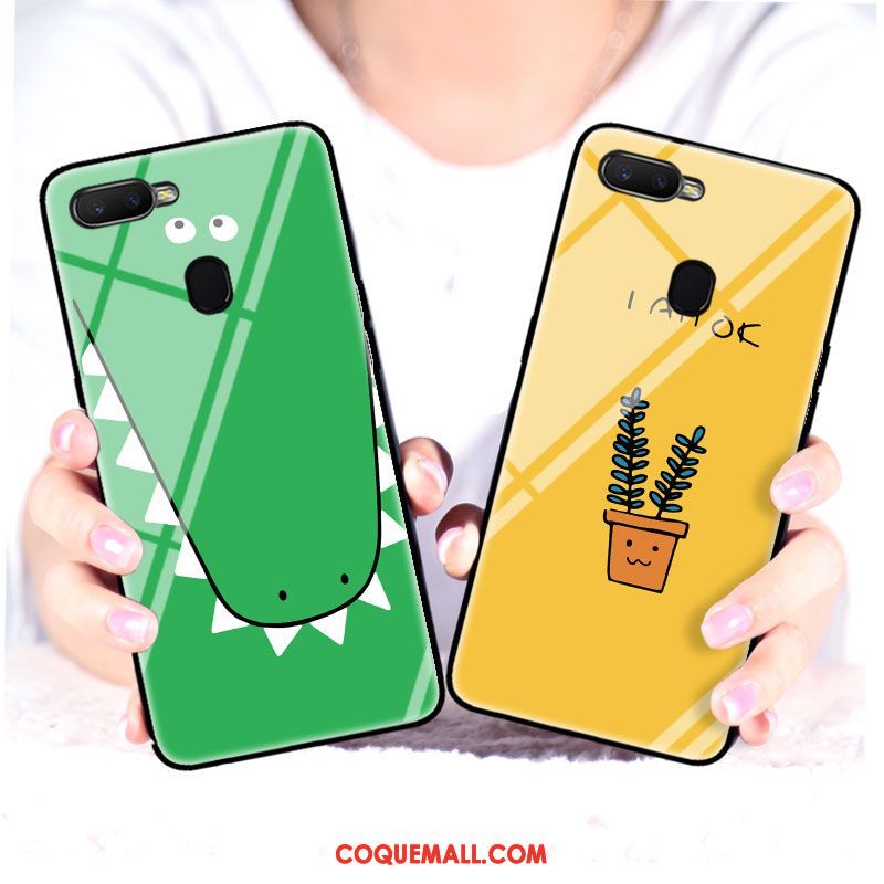 Étui Oppo F9 Starry Téléphone Portable Créatif Tendance, Coque Oppo F9 Starry Vert Simple