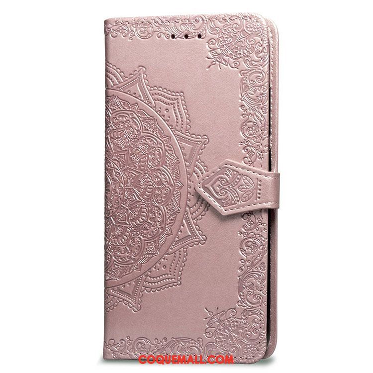 Étui Oppo F9 Starry Téléphone Portable Étui En Cuir Protection, Coque Oppo F9 Starry Clamshell Rose