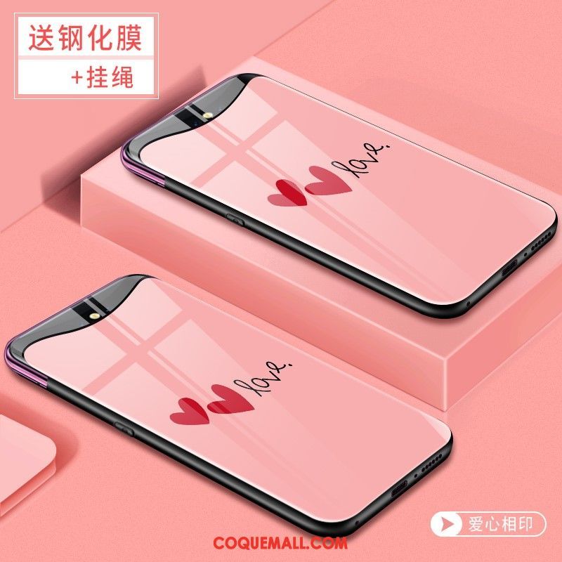 Étui Oppo Find X Créatif Personnalité Rose, Coque Oppo Find X Protection Nouveau