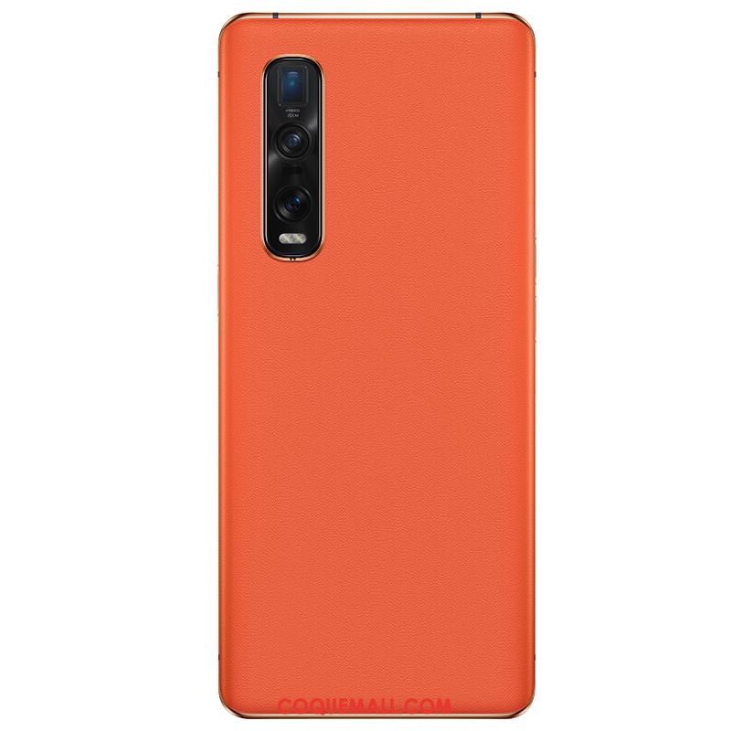 Étui Oppo Find X2 Pro Téléphone Portable Silicone Personnalité, Coque Oppo Find X2 Pro Fluide Doux Accessoires Orange