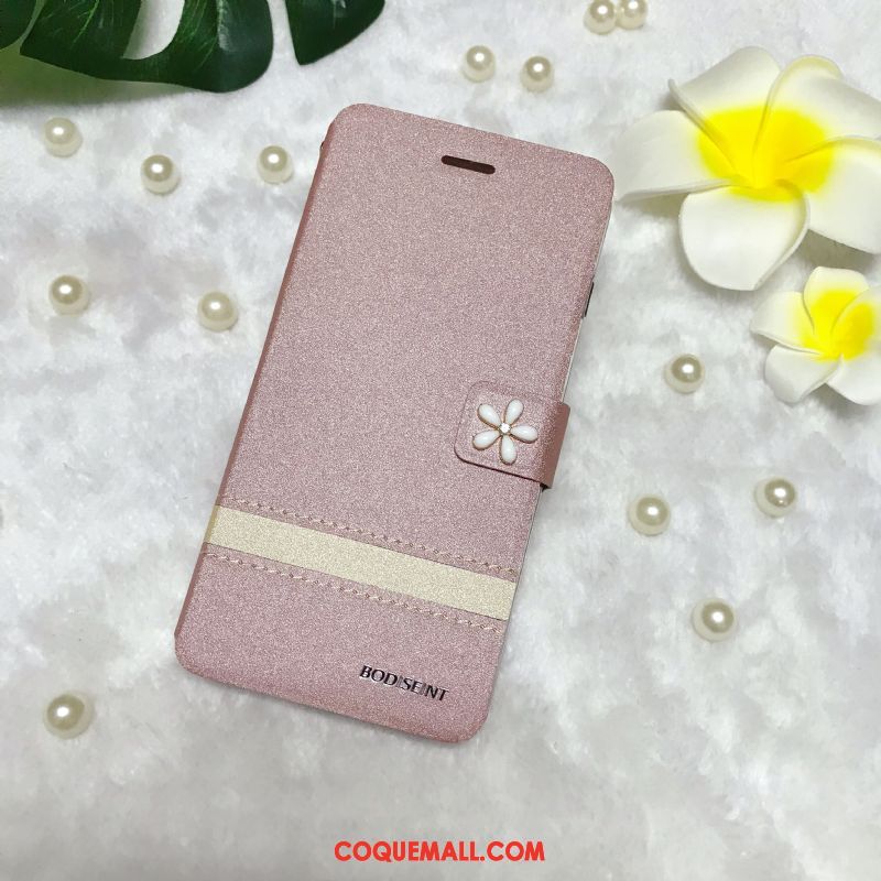 Étui Oppo R15 Pro Clamshell Incassable Rose, Coque Oppo R15 Pro Étui En Cuir Protection