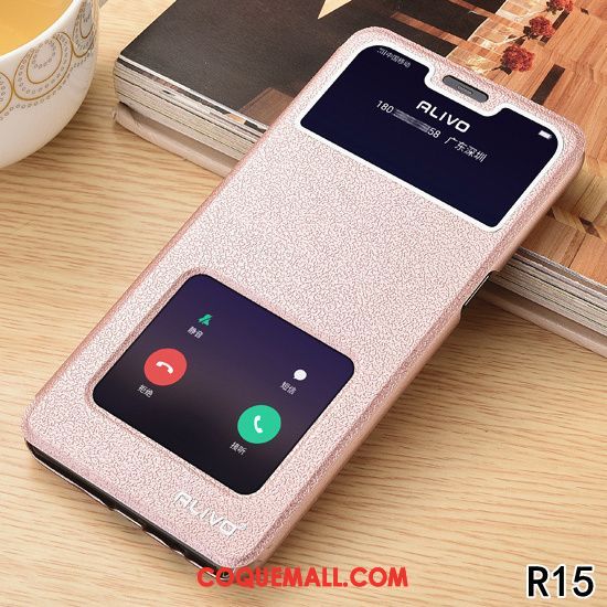 Étui Oppo R15 Rose Tout Compris Étoile, Coque Oppo R15 Téléphone Portable Incassable